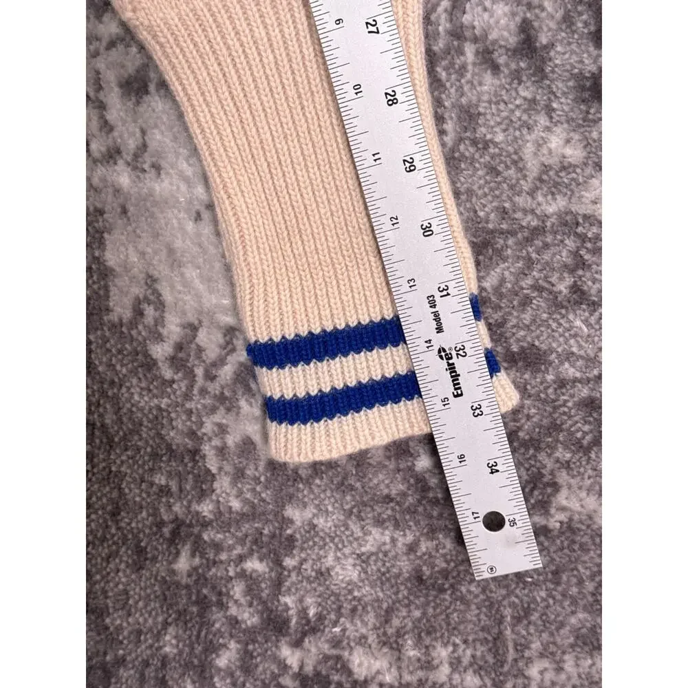 Maison Margiela Sweater 38 US 6 Womens Wool Knit Cropped Oversized Varsity